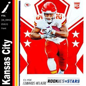 Kansas City Chiefs (Clyde Edwards-Helaire) - FTBL [16_CEH1] - Rookie Card (RC)